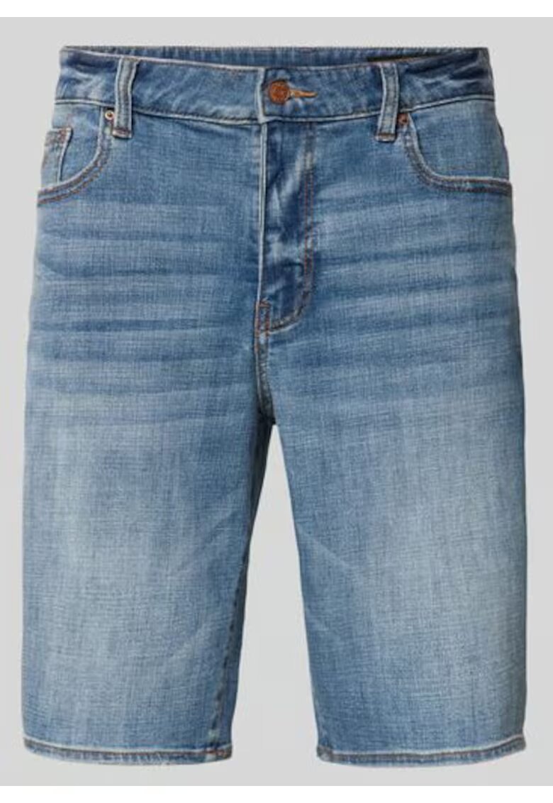 Armani Exchange Blugi scurti barbati - bumbac/elastan - albastru