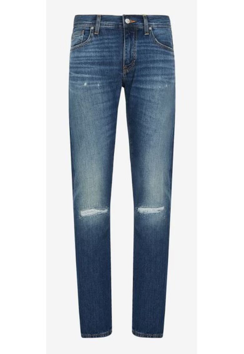 Armani Exchange Blugi skinny cu aspect deteriorat
