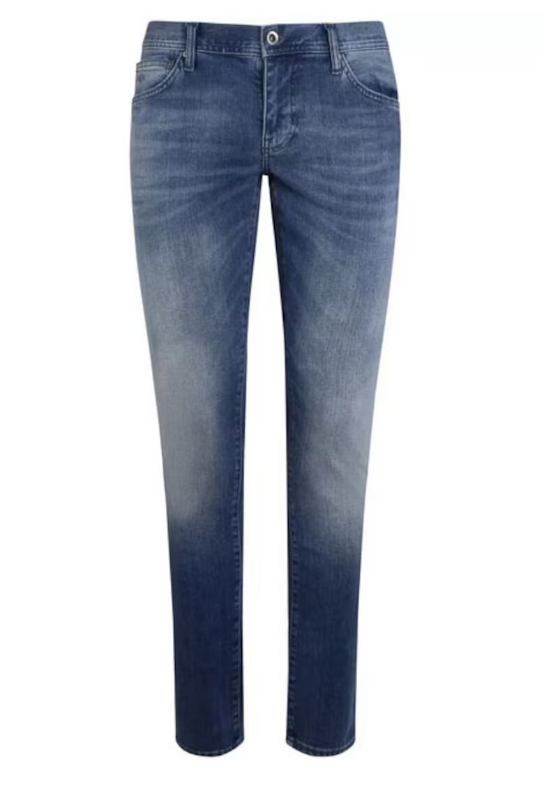 Armani Exchange Blugi skinny cu talie joasa