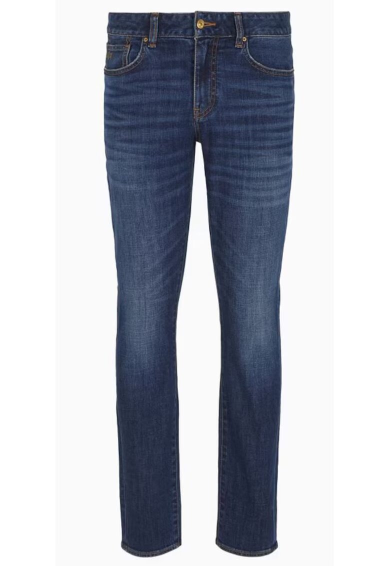 Armani Exchange Blugi skinny cu talie medie -