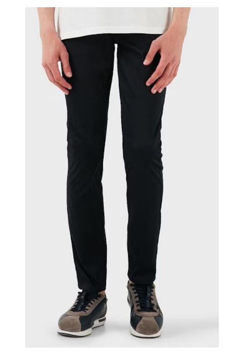 Armani Exchange Blugi skinny stil casual - Bleumarin inchis