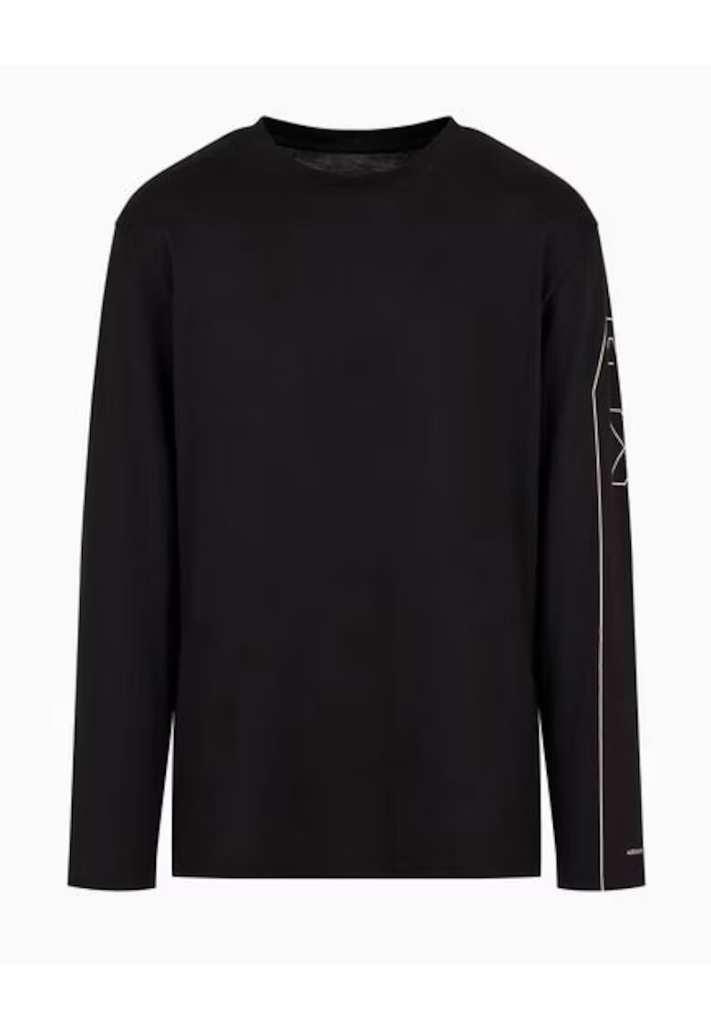 Armani Exchange Bluza barbati 6DZTH4 - Bumbac - Negru