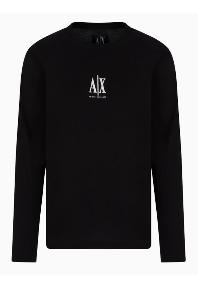 Armani Exchange Bluza cu detaliu logo