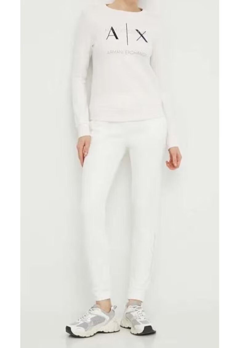 Armani Exchange Bluza cu logo pe piept -