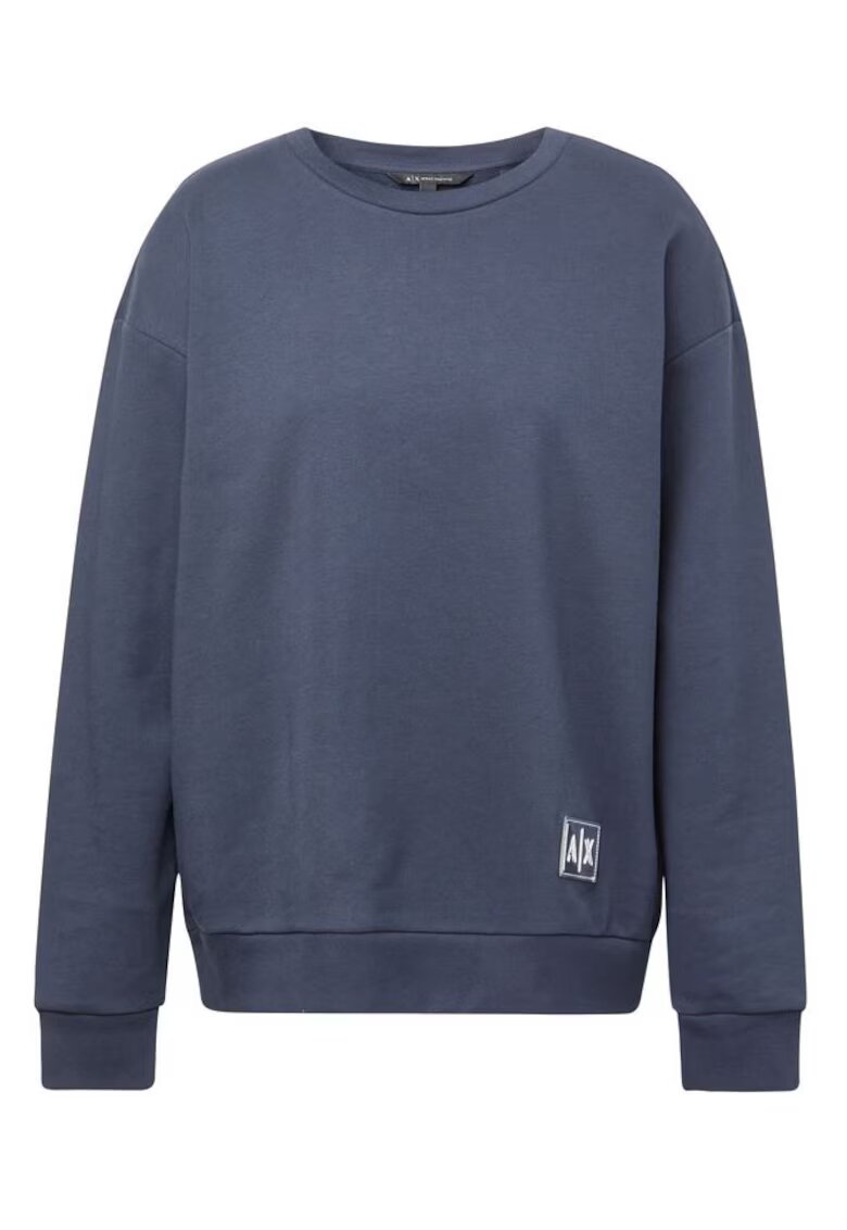 Armani Exchange Bluza dama - Bumbac - Albastru marin - Bleumarin