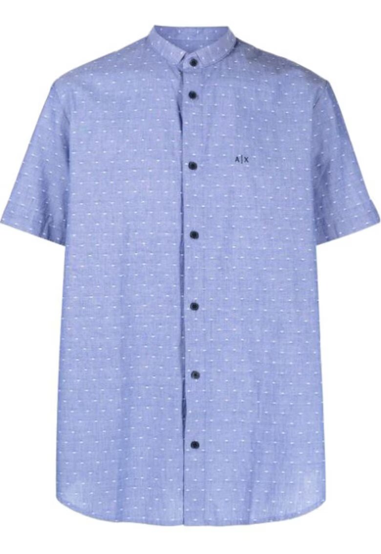 Armani Exchange Camasa barbati - Albastru - Albastru