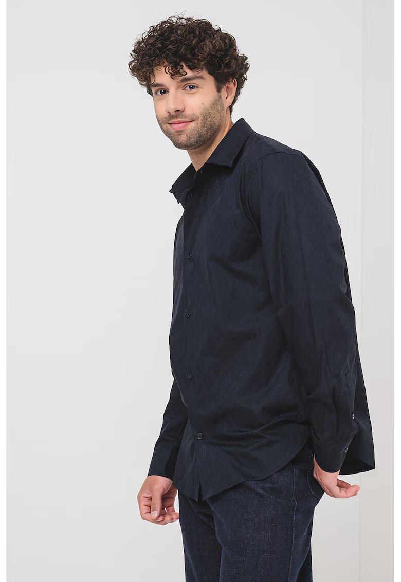 Armani Exchange Camasa cu maneci lungi - Negru stins