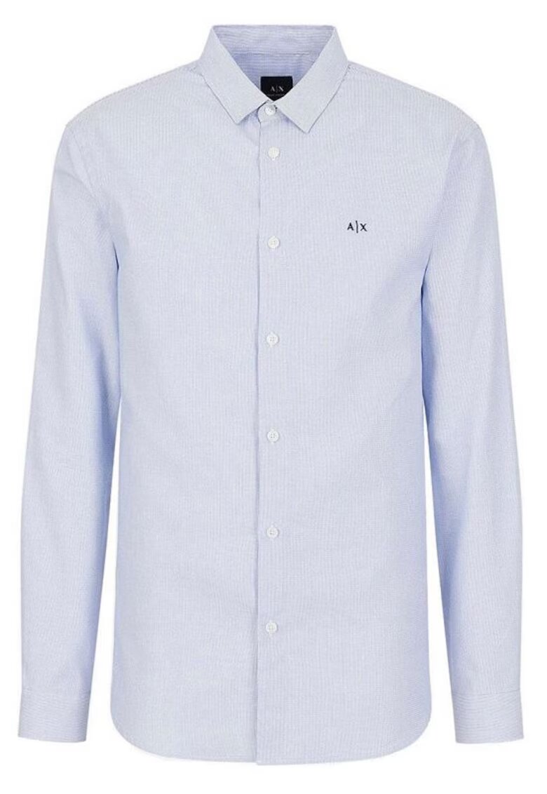 Armani Exchange Camasa eleganta - Albastru pal