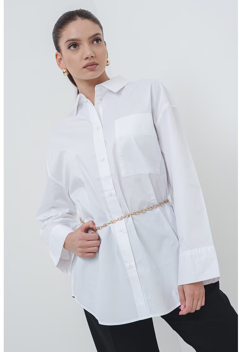 Armani Exchange Camasa regular-fit din bumbac - Alb