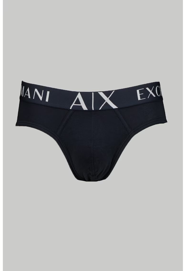 Armani Exchange Chiloti cu banda logo in talie - Albastru ultramarin