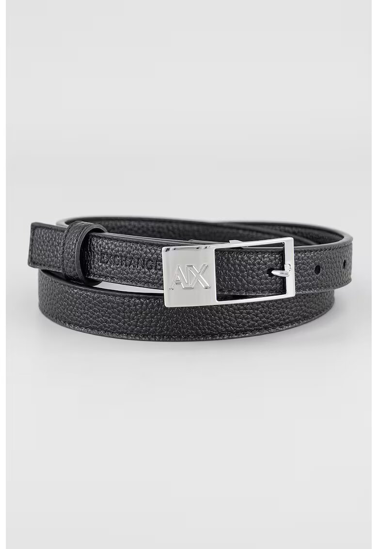 Armani Exchange Curea de piele ecologica - Negru