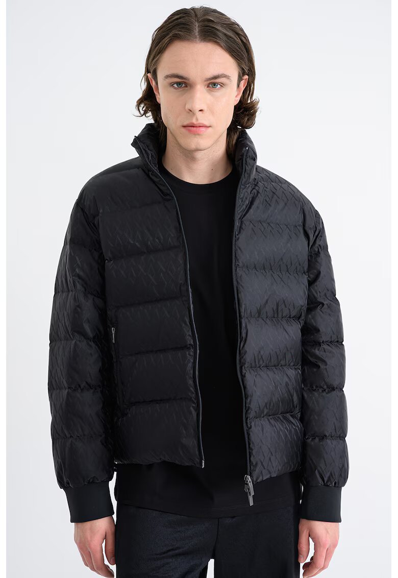 Armani Exchange Geaca cu guler inalt - Negru
