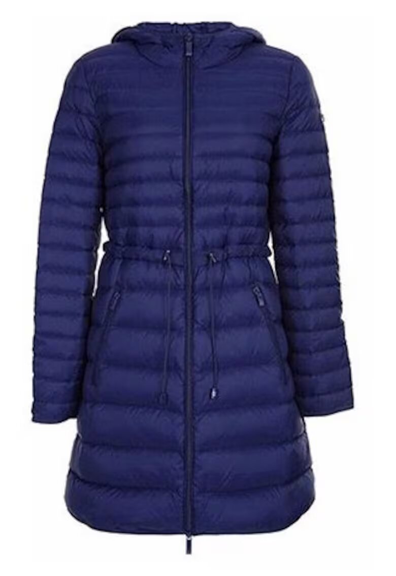 Armani Exchange Geaca lunga evazata cu umplutura de puf -