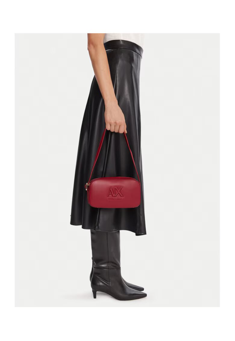Armani Exchange Geanta dama Red Dahlia - ecologica - 30x25cm