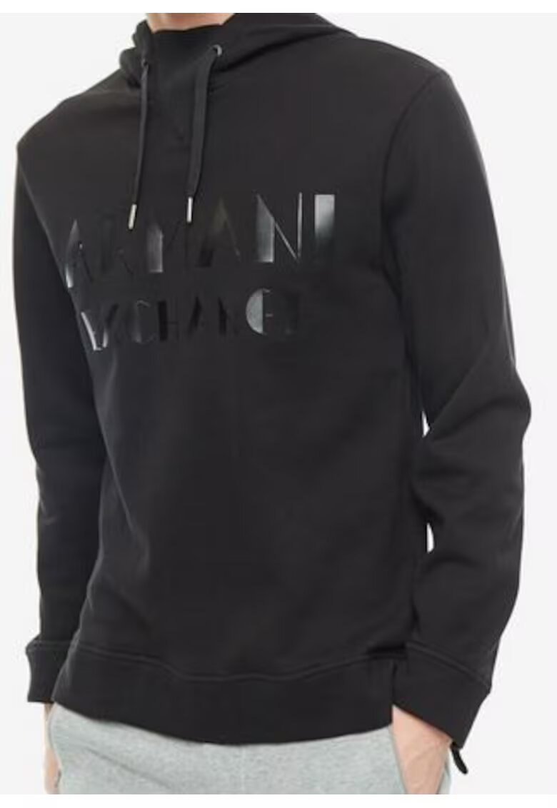 Armani Exchange Hanorac barbati - Bumbac/Poliester - Negru - Negru