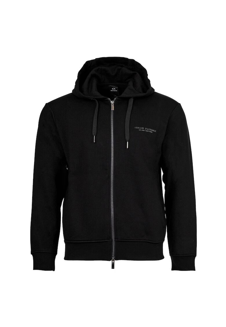 Armani Exchange Hanorac cu fermoar - Negru