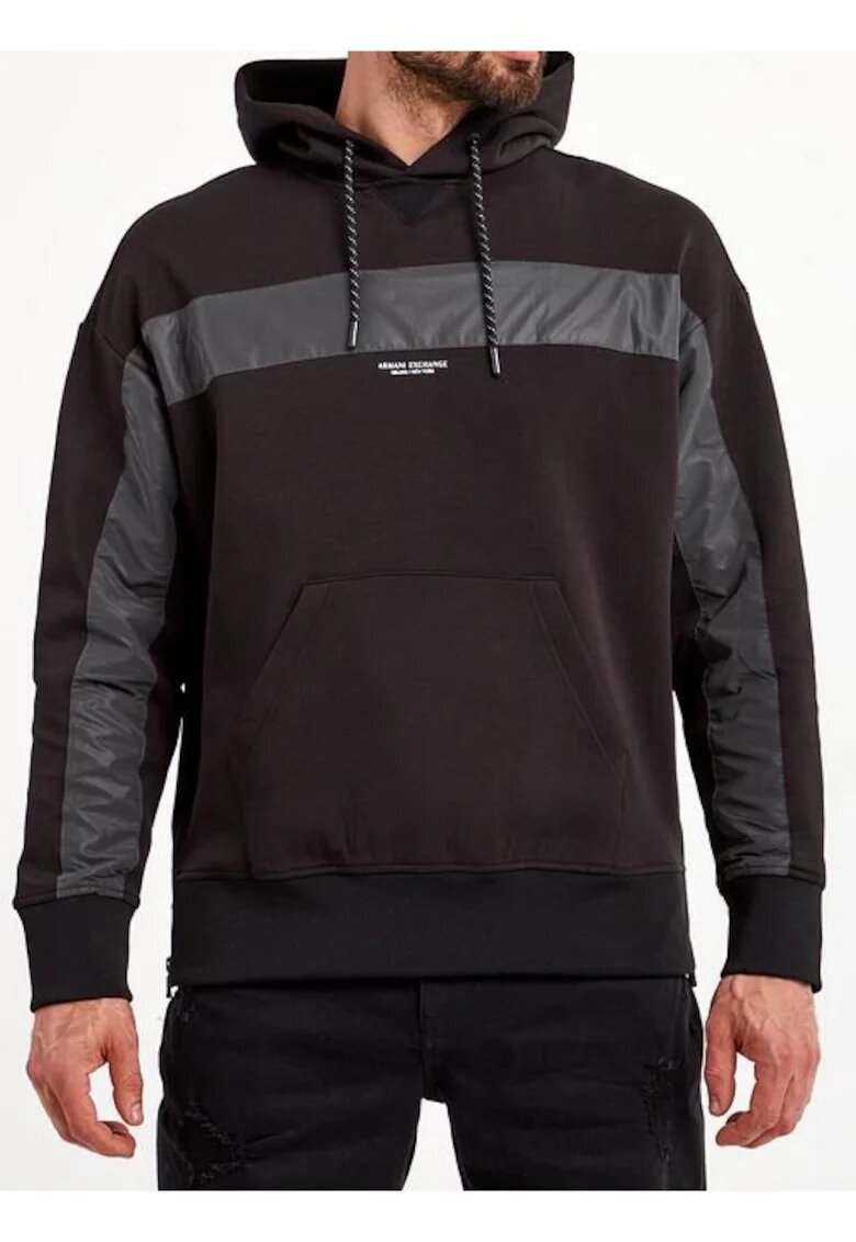Armani Exchange Hanorac cu segment contrastant