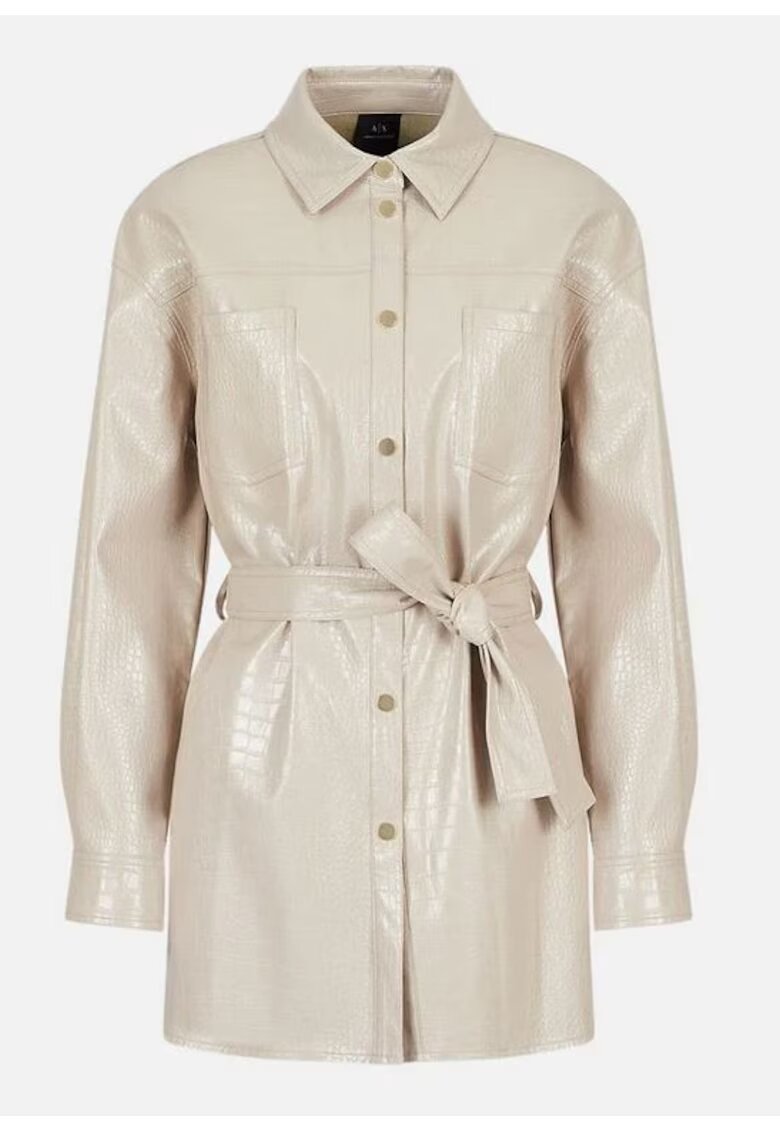 Armani Exchange Jacheta dama - Poliuretan - Bej - Bej