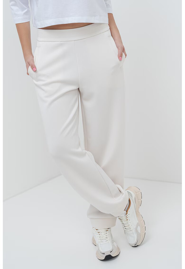 Armani Exchange Pantaloni de trening cu buzunare laterale - Bej deschis