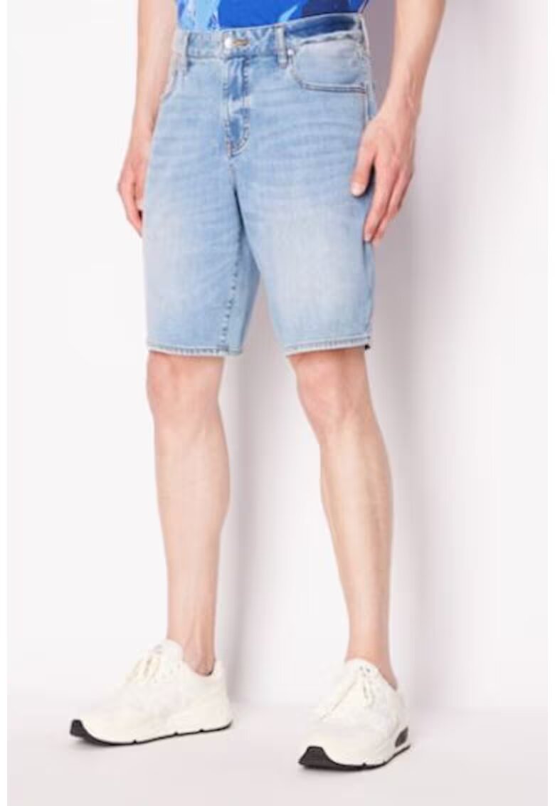 Armani Exchange Pantaloni din denim cu talie medie
