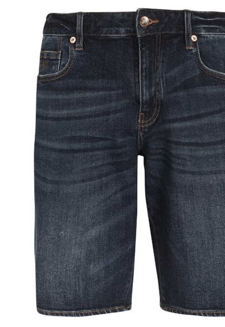 Armani Exchange Pantaloni Scurti Slim Fit Din Denim -