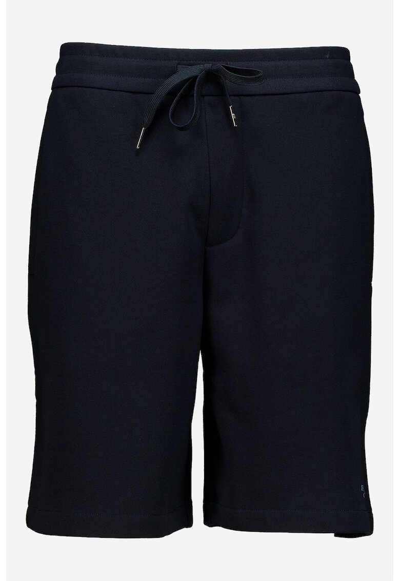 Armani Exchange Pantaloni scurti uni din bumbac cu snur - Albastru ultramarin