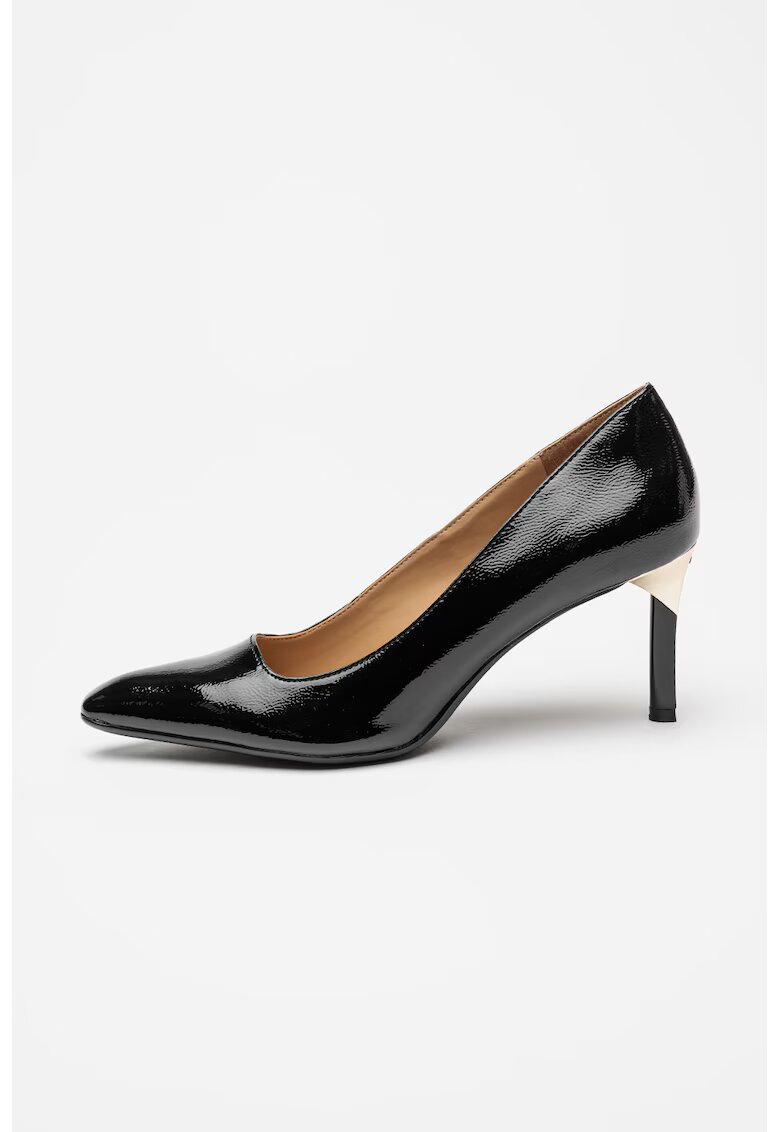 Armani Exchange Pantofi din piele ecologica cu varf patrat - Negru