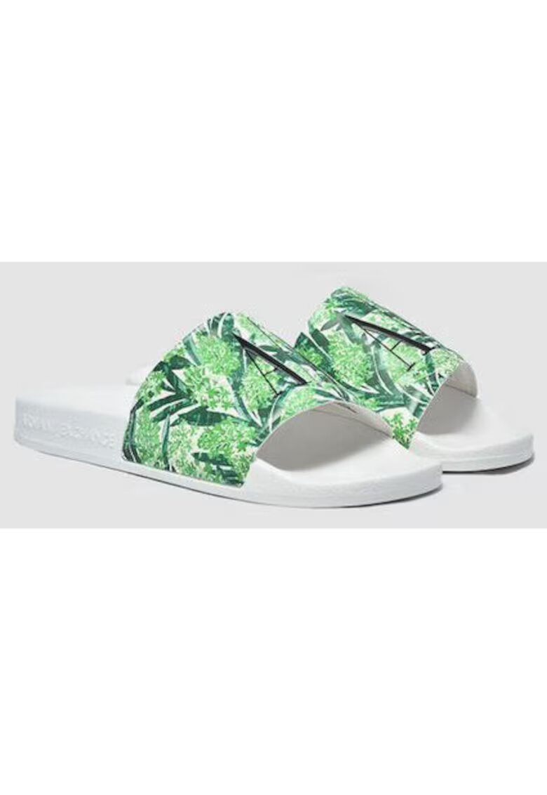 Armani Exchange Papuci cu talpa plata si model