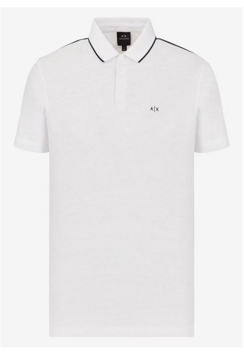 Armani Exchange Polo - In - Bleumarin - Alb