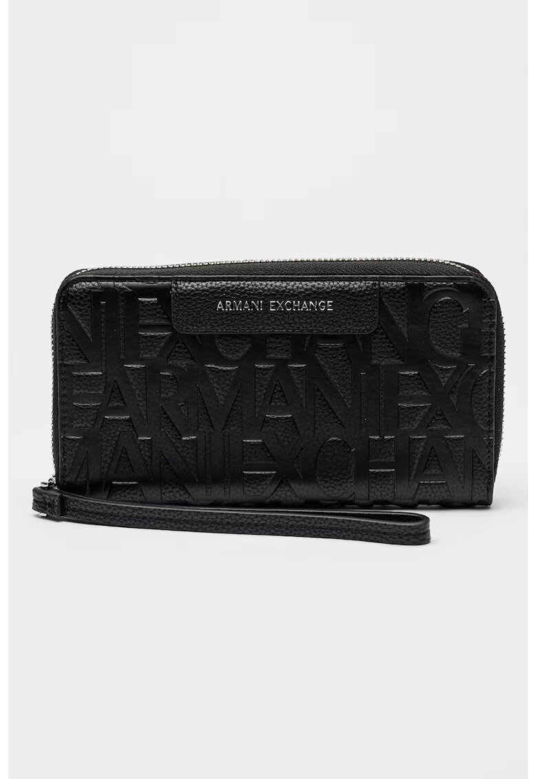 Armani Exchange Portofel cu bareta pentru incheietura Liz - Negru