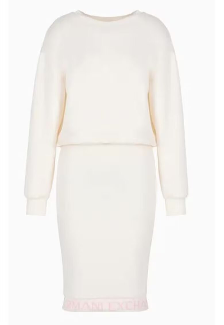 Armani Exchange Rochie uni cu maneci cazute