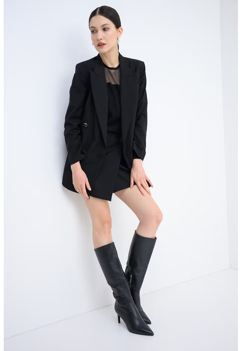 Armani Exchange Sacou lejer cu nasturi - Negru