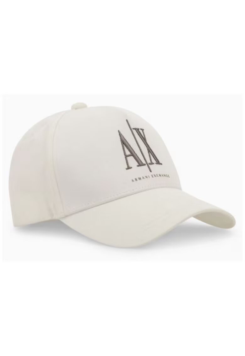 Armani Exchange Sapca baseball din bumbac - crem