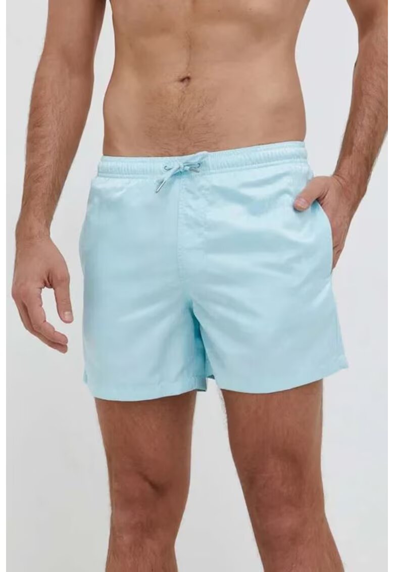 Armani Exchange Sort de baie cu buzunare - - Albastru deschis