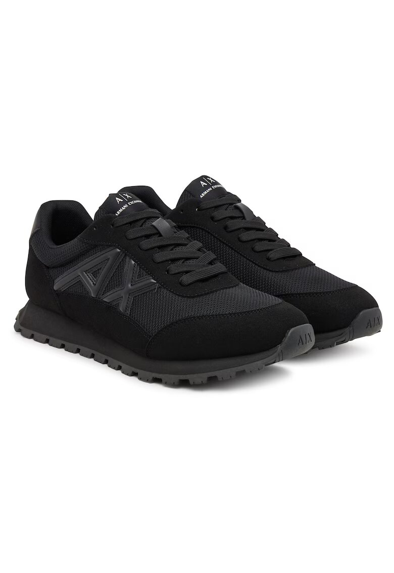 Armani Exchange Tenisi barbati negru - textil -
