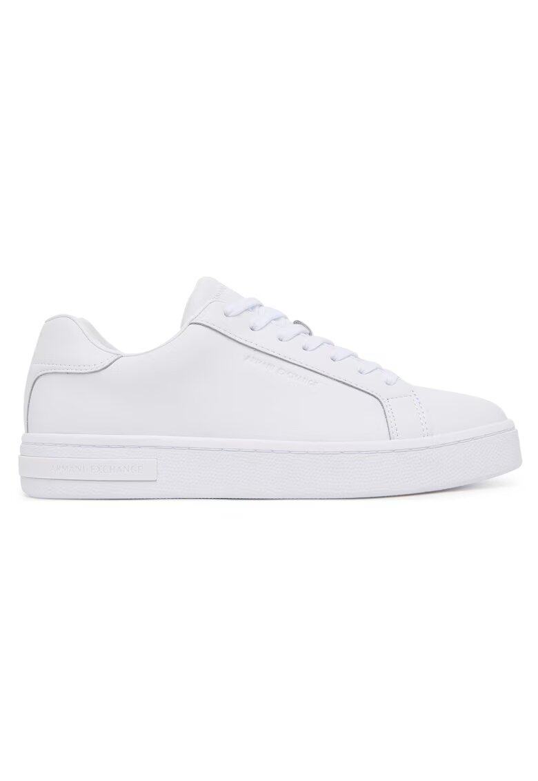 Armani Exchange Tenisi dama - piele naturala - alb