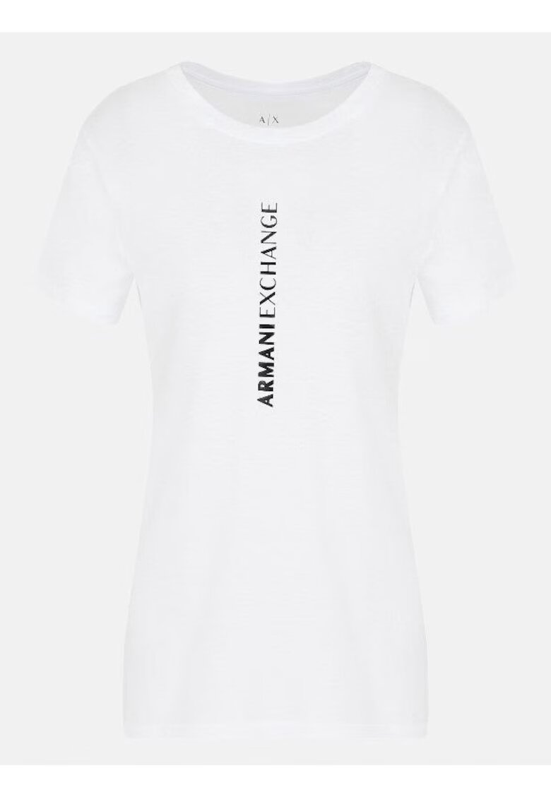 Armani Exchange Tricou din bumbac cu decolteu rotund