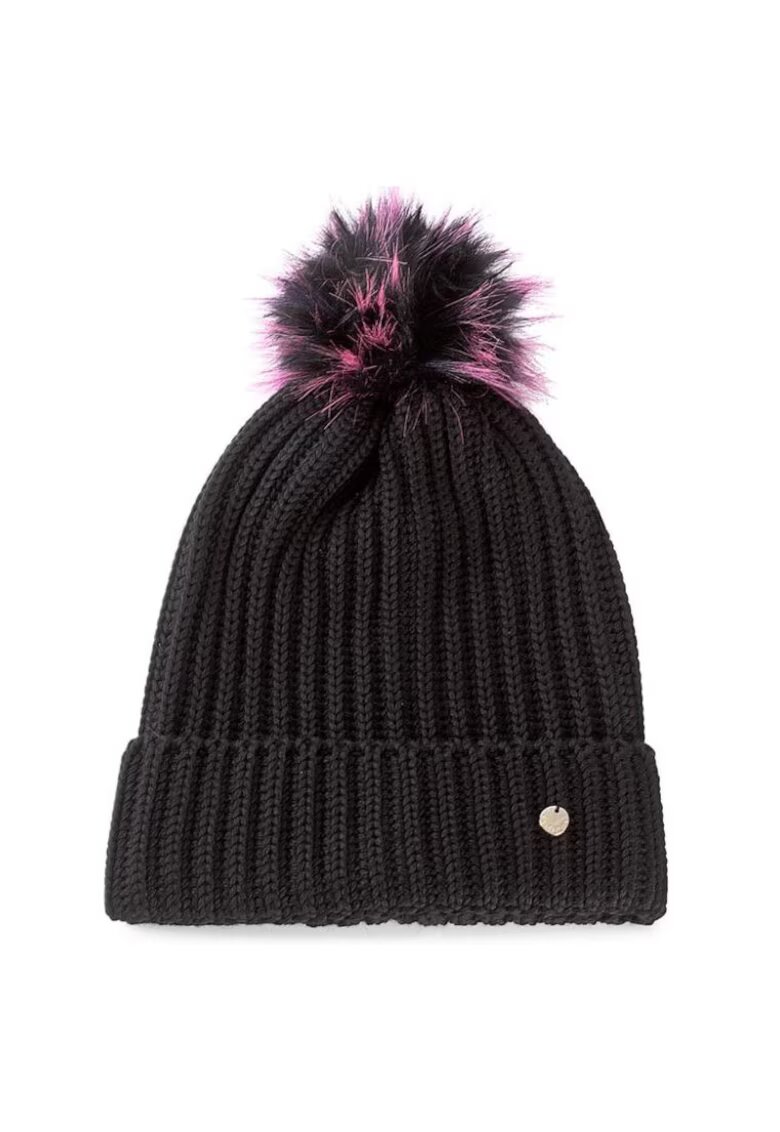 Armani Jeans Caciulia tricotata gros cu pom pom