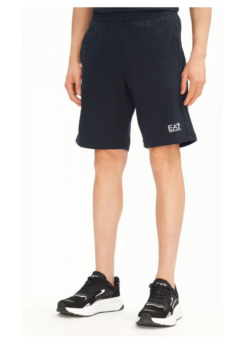 Armani Pantaloni 7 Bermuda - albastru - 100% bumbac