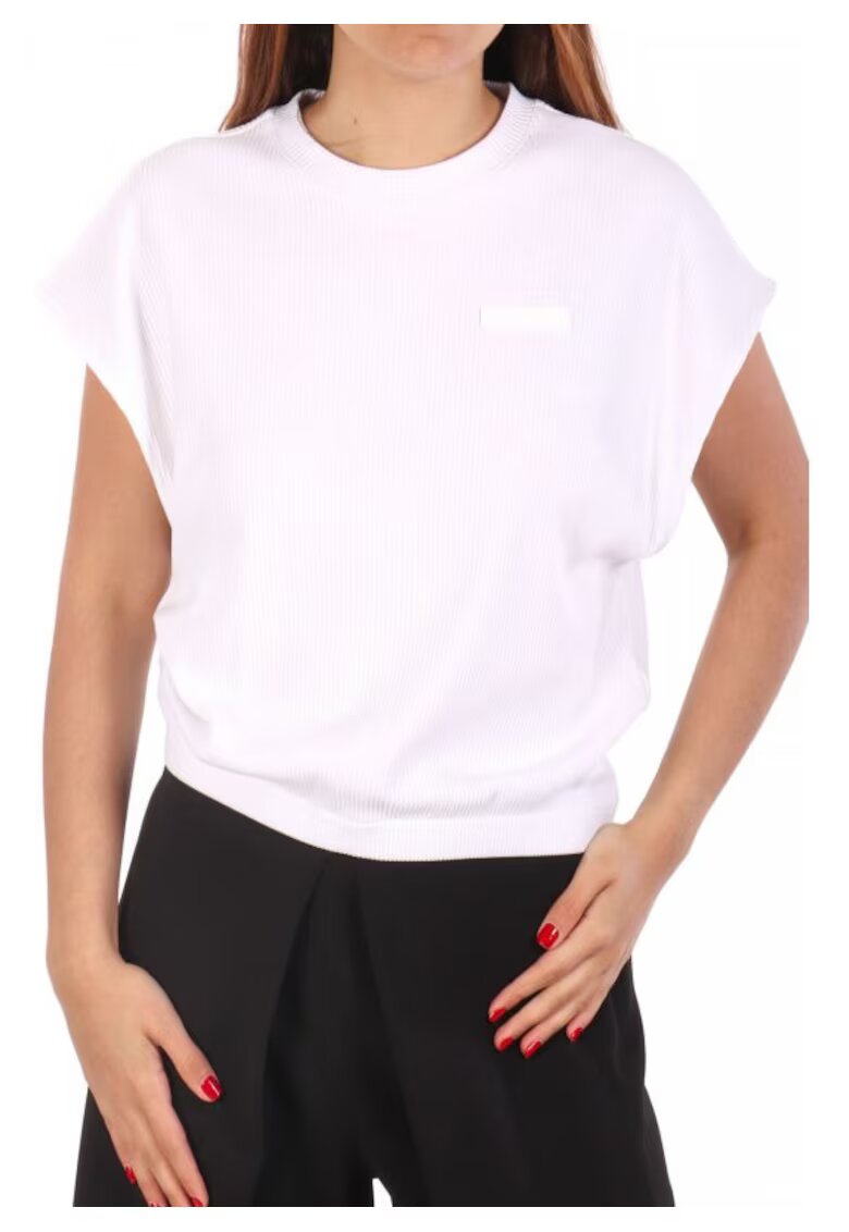 Armani Tricou barbati alb - viscoza/elastan -