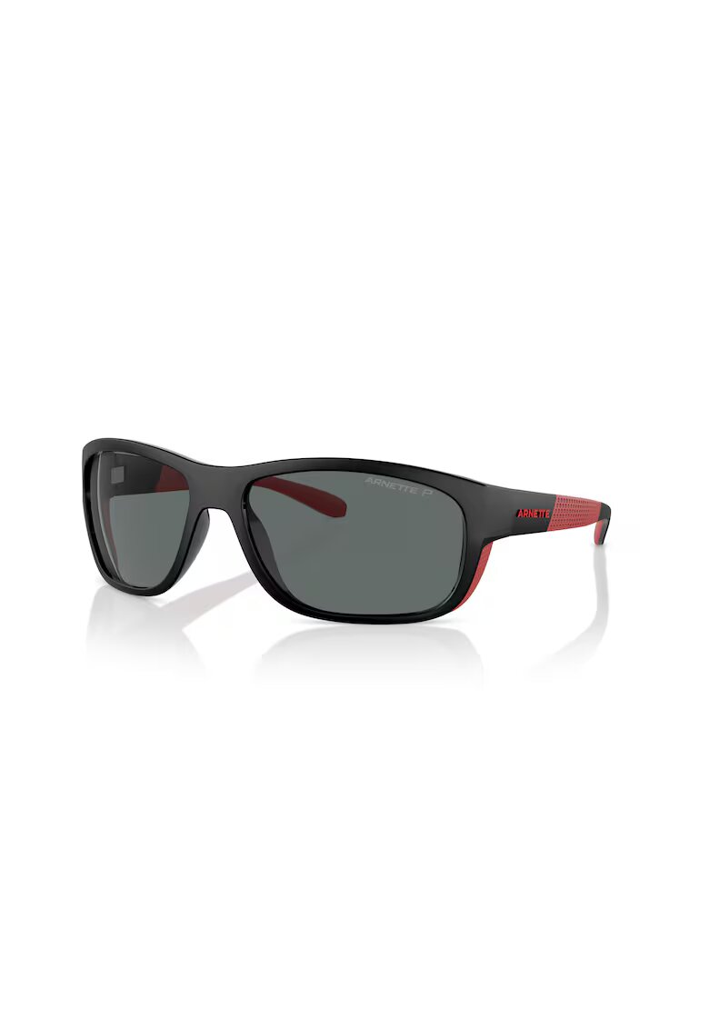 arnette Ochelari de soare dreptunghiulari cu lentile polarizate - Negru