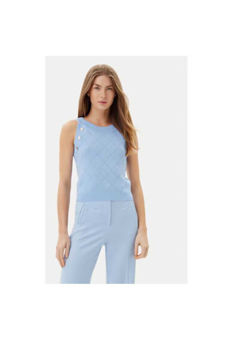 Artigli Pulover dama ACMA001879 - Viscoza/Nylon - Albastru - Albastru