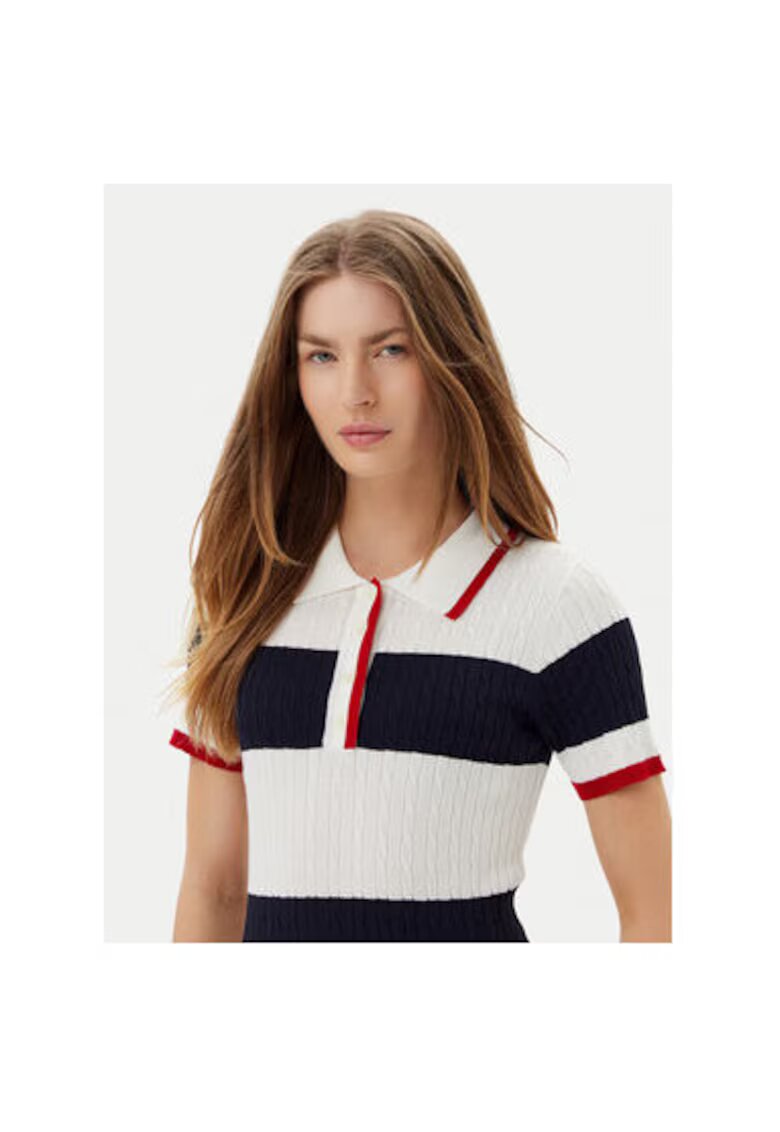Artigli Pulover dama ACMA001937 - Viscoza/Nylon - Alb/Bleumarin - Alb/Bleumarin