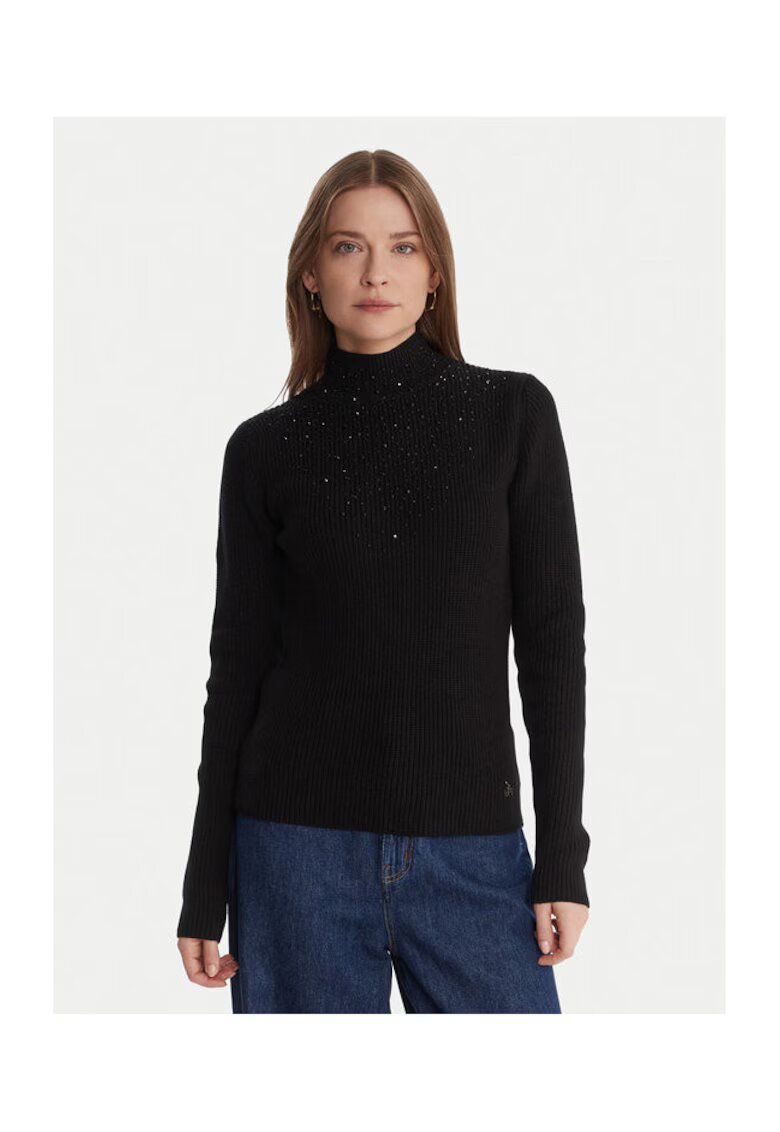 Artigli Pulover dama negru - bumbac