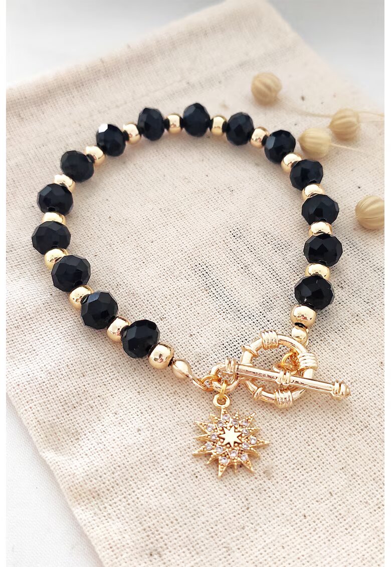 Atelier Miu Bratara cu zirconia - Auriu/Negru