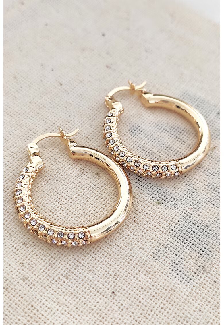 Atelier Miu Cercei decorati cu zirconia - Auriu