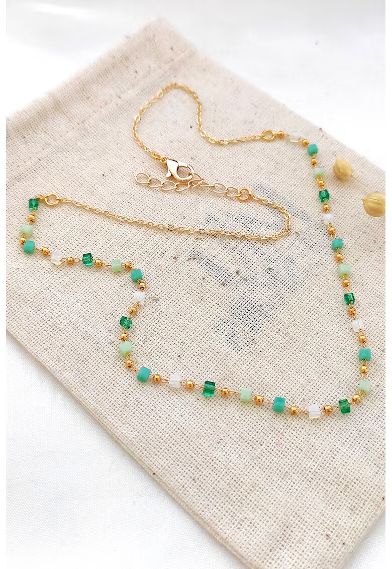 Atelier Miu Colier decorat cu cristale - Multicolor