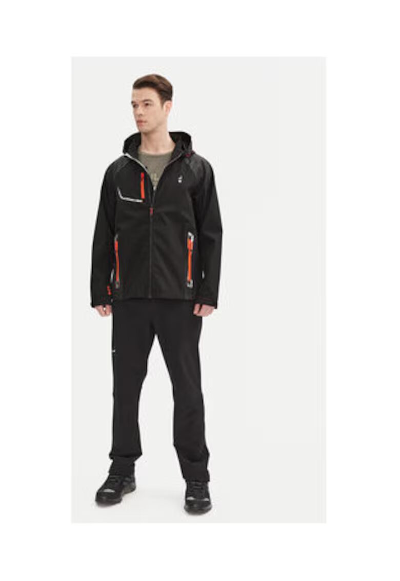Aulp Geaca barbati - model Robin - poliester - negru - 95% poliester - 5% spandex
