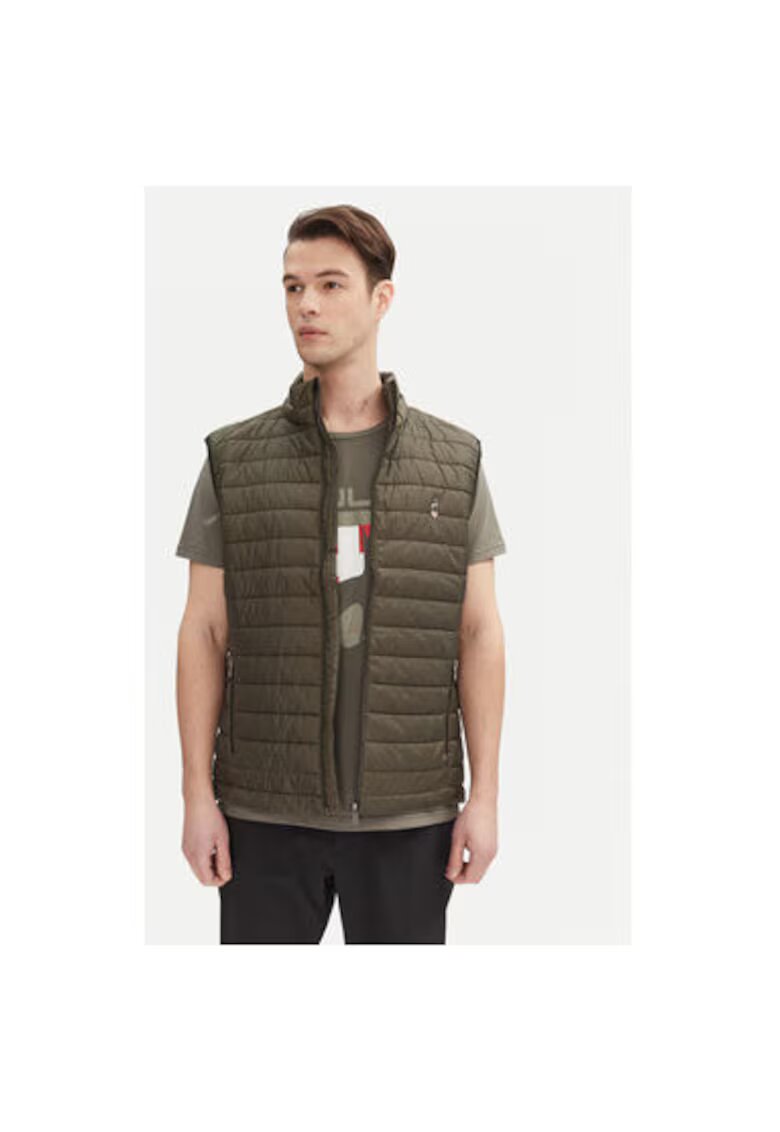 Aulp Tricou barbati ROQUE M - Bumbac/Poliester reciclat - Kaki - Kaki