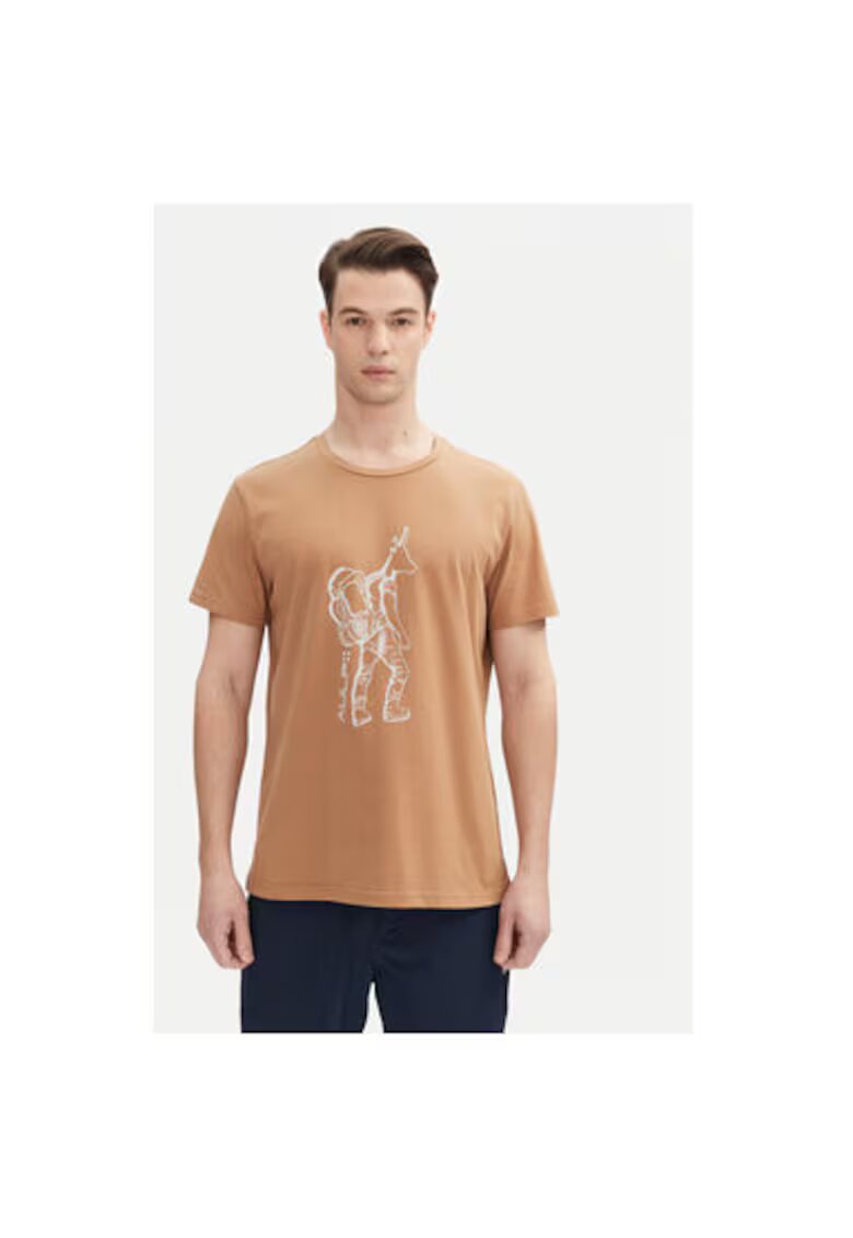 Aulp Tricou barbati TICCO M - Bumbac/Poliester reciclat - Portocaliu - Portocaliu
